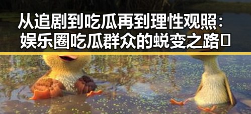从追剧到吃瓜再到理性观照：娱乐圈吃瓜群众的蜕变之路🎭